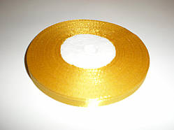 Атласна стрічка золота-0,6 см-33 метри