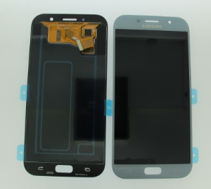 Дисплей (екран) для Samsung A720F Galaxy A7 (2017) + тачскрін, блакитний, Blue Mist