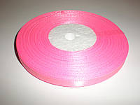 Атласная лента розовая-0,6 см-1 метр