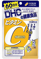 DHC Витамин C (500 мг. в каждой капсуле) + витамин B2, 120 капсул на 60 дней