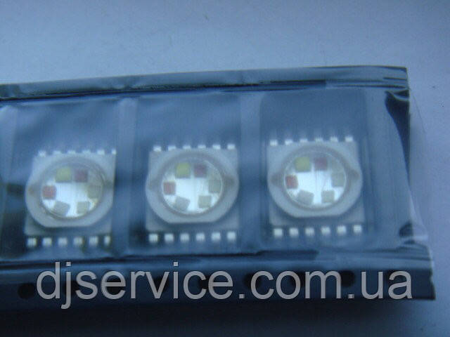 LED діод 18w 6 pin RGBWA+UV 1шт  500mA  для PAR 64
