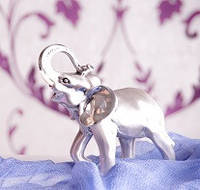 Статуэтка "Слон серебряный индийский"