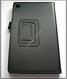 Чорний шкіряний чохол-книжка Folio Case для Asus Memo Pad 7 Me572C Me572CL, фото 4