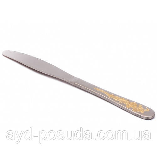 Ніж столовий "Троянда"(полірована нержавіюча сталь, 6 шт. в упаковці), арт. RА 390004