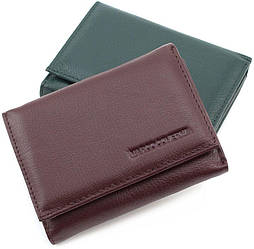 Шкіряний маленький гаманець на кнопці Marco Coverna (17844)