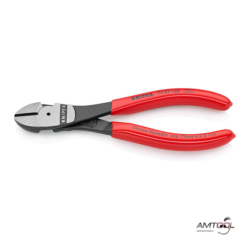 Кусачки бічні 160 мм особливої потужності — Knipex 74 01 160, фото 1