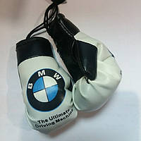 Сувенірні рукавички боксерські для авто логотип BMW білі(післяплатою даний товар не відправляється!)