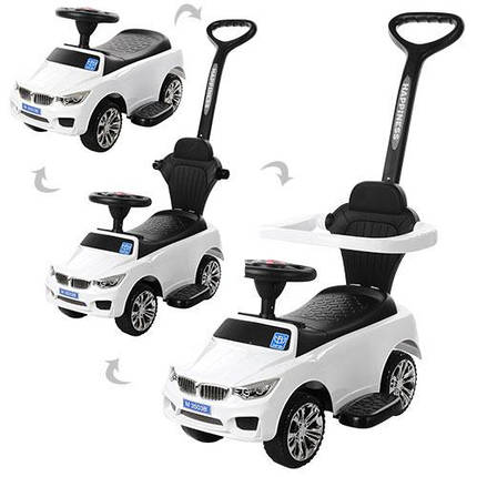 Толокар каталка BMW Bambi з батьківською ручкою та MP3, фото 2