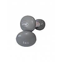 Гантели пара LiveUp Vinyl Dumbbell Egg Head 5 кг