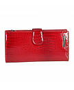 Жіночий шкіряний гаманець червоний лаковий Loren 837-RS, фото 3