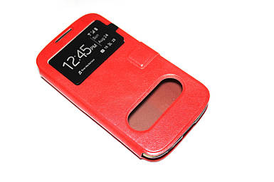 Шкіряний чохол-книжка для Huawei G610 C00 червоний