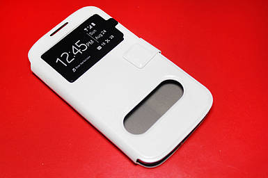 Шкіряний чохол-книжка для Huawei G610 C00 білий