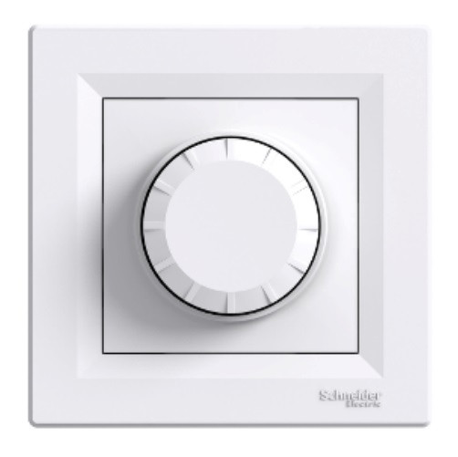 Диммер поворотно-натискний 350Вт білий Asfora Schneider electric EPH6600121