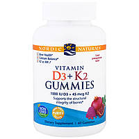 Вітамін D-3 і Вітамін К-2, Nordic Naturals, 60 цукерок