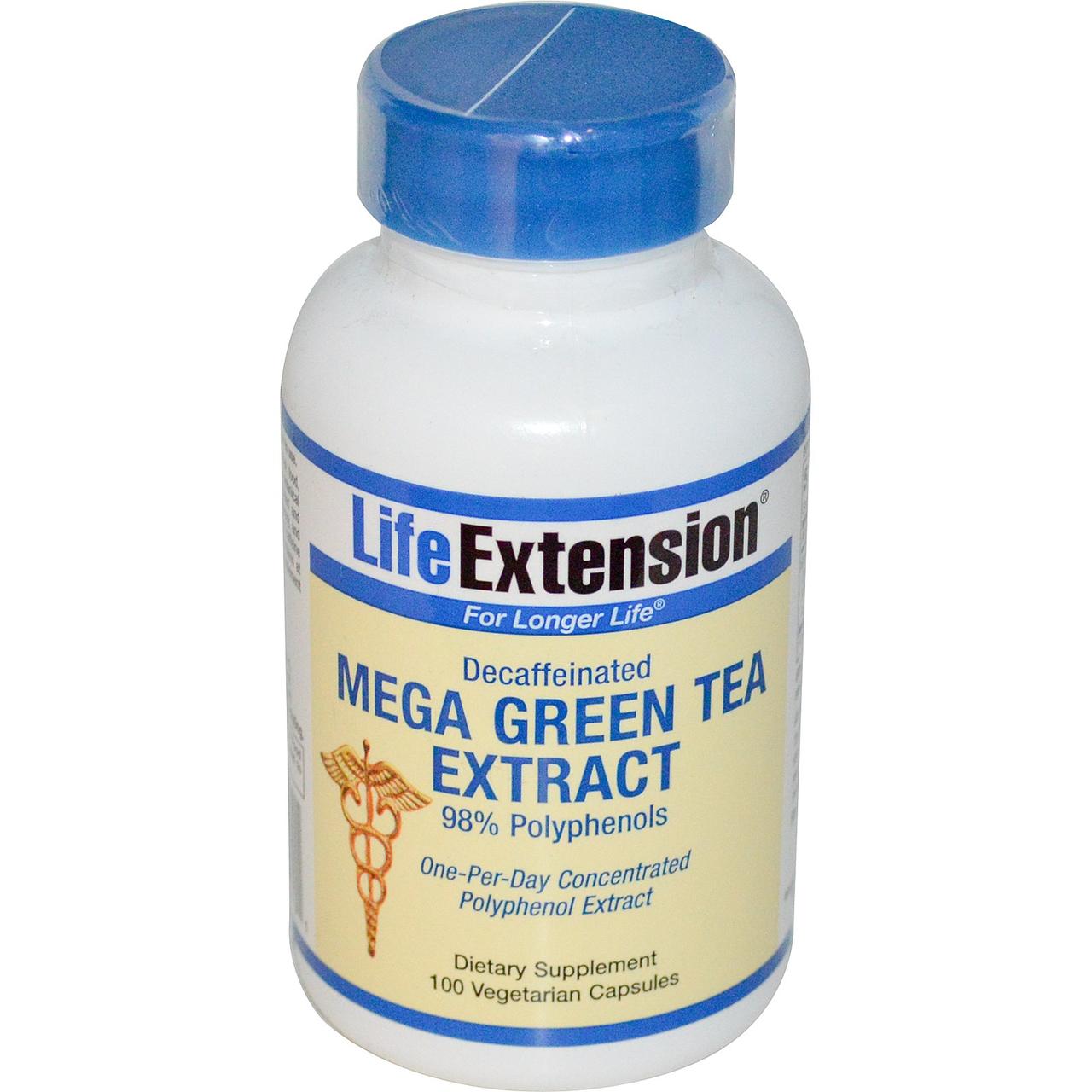 Зелений чай, екстракт, Life Extension, 100 капсул
