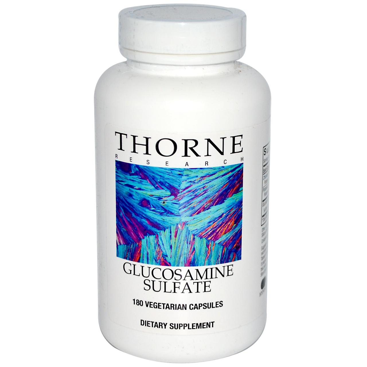 Глюкозамін сульфат, Thorne Research, 180 капсул