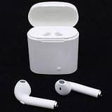 Бездротові Bluetooth-навушники i7S TWS 2 шт. з кейсом для заряджання., фото 4