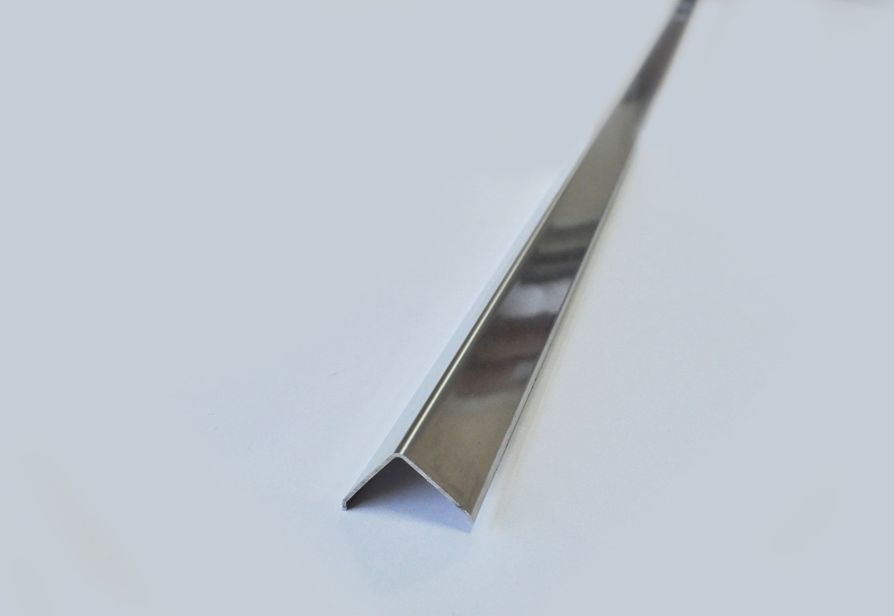 Куточок нержавіючий полірований з фаскою 20х20 мм Pawotex 2.5 м STK20, фото 1