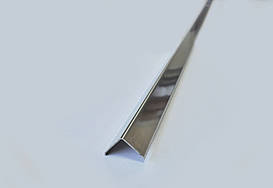 Куточок нержавіючий полірований з фаскою 20х20 мм Pawotex 2.5 м STK20