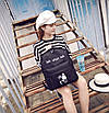 Чорний молодіжний, спортивний жіночий рюкзак Look what look щодня (35.5*28*11 см), фото 2