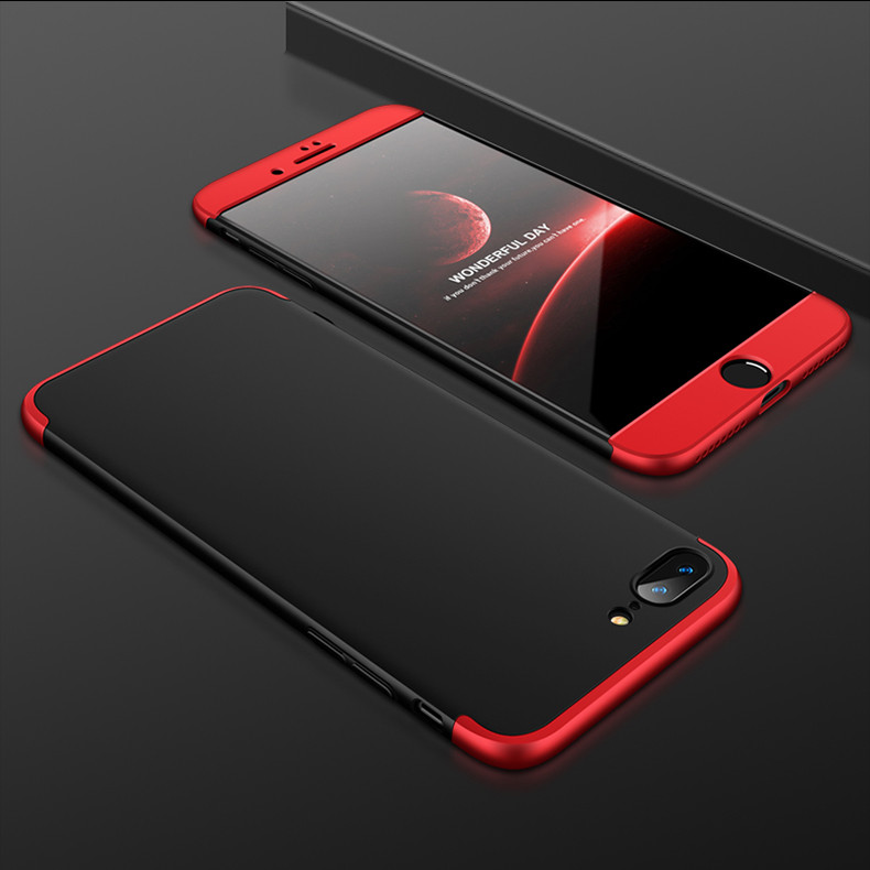 Чохол GKK 360 для Iphone 7 / Iphone 8 оригінальний Бампер без вирізу накладка black-red