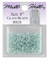 18828 бисер Mill Hill, 8 Opal Seafoam Magnifica Glass Beads