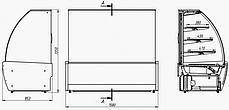 Вітрина для кондитерських виробів Juka VDL158, фото 3