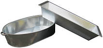 Ванни і корита оцинковані, корита пластикові