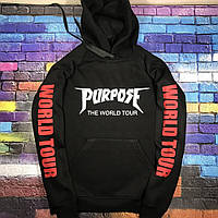 Толстовка Purpose The World Tour Hoodie | худи пурпус | кенгурушка стафф