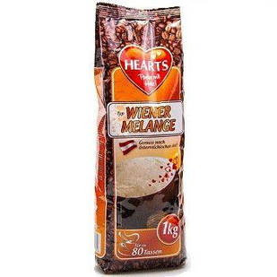 Капучіно класичний віденський Hearts Wiener Melange,1кг. Напій кавовий розчинний швидкого приготування