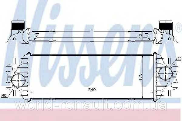 Радіатор інтеркулера на Рено Трафік II 1.9dci з 2001г./NISSENS 96762