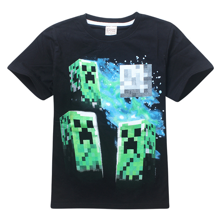 Футболка Minecraft Атака Криперов чорна