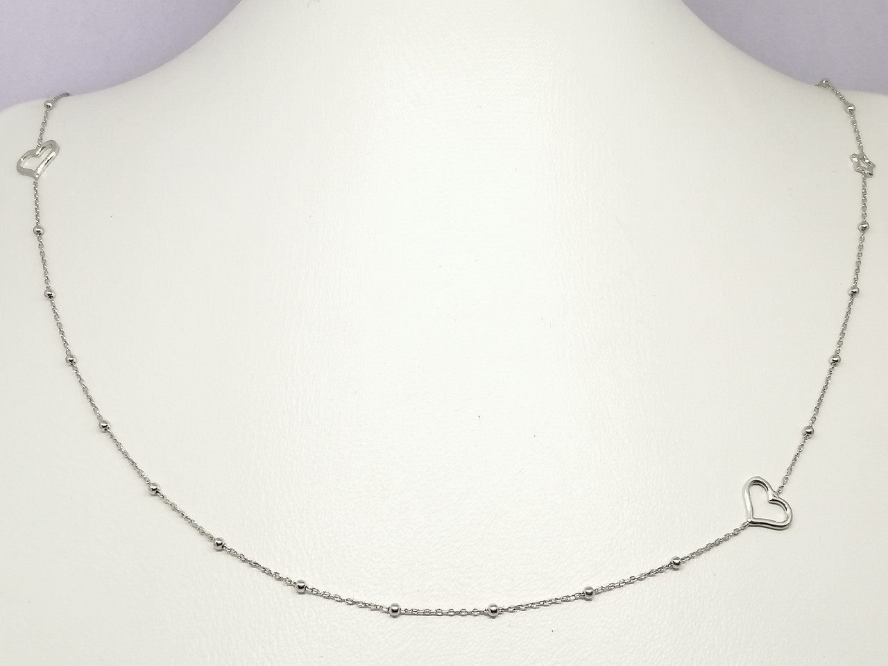 Срібне довге кольє. 908-CLT9554RH