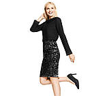 Блуза жіноча Esmara by Heidi Klum (розмір 42/EUR36) чорна, фото 5
