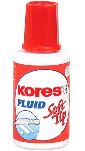 Коригуюча рідина Kores FLUID SOFT TIP з універсальним аплікатором, 20 мл