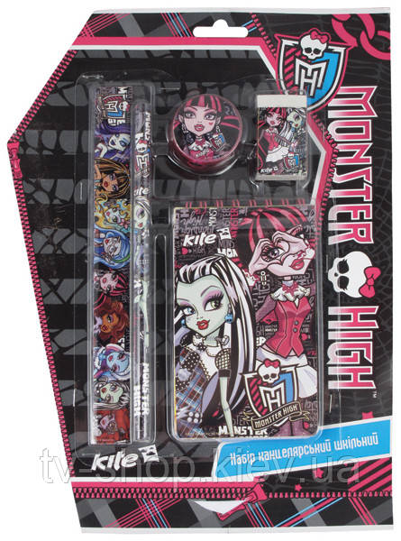 Набір канцтоварів Monster High, 5 предметів Kite