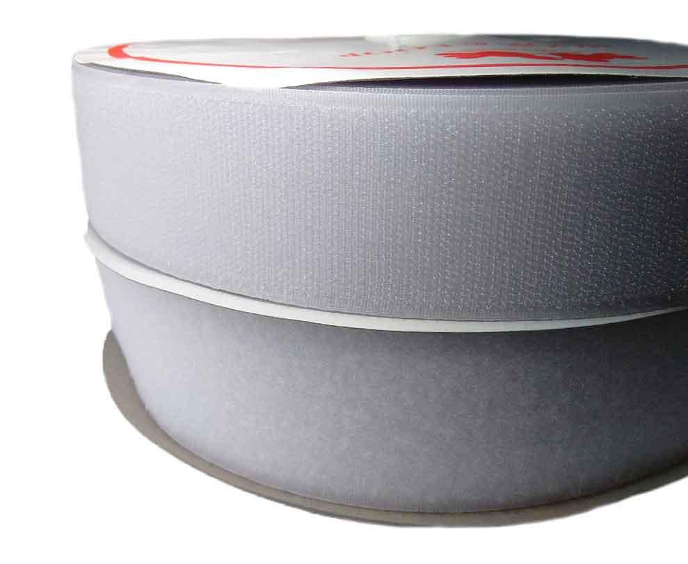 Липучка для одягу біла 5см/25м, фото 1