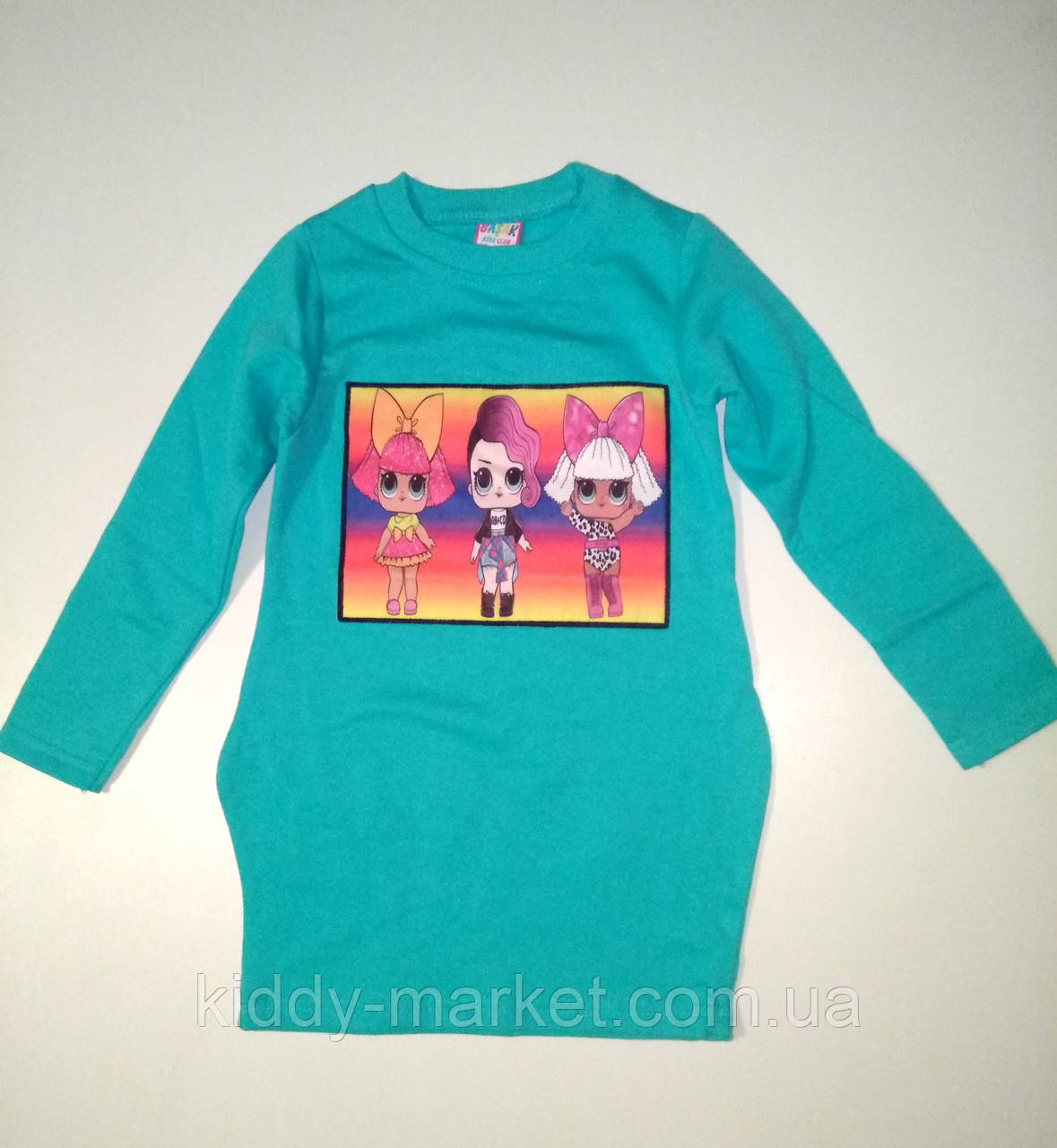 Туніка з начісом для дівчинки лол, LOL, сукня -туніка 110, фото 1