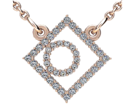 Кольє кулон Ромб