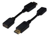 Переходник Digitus DisplayPort to HDMI (AM/AF) 0.15m