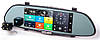 D36 Дзеркало реєстратор, 7" сенсор, 2 камери, GPS навігатор, WiFi, 16Gb, Android, 3G, фото 3