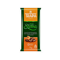 Молочный шоколад Trapa Stevia с миндалем, 75г 20шт/ящ