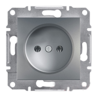 Розетка без заземлення Schneider Electric Asfora Сталь EPH3000162