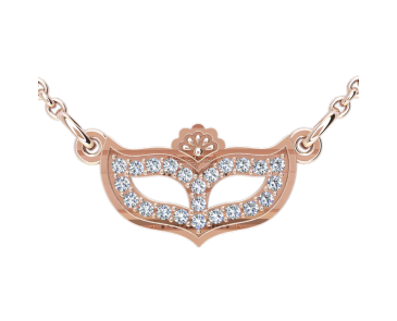 Карнавальна маска кольє, маска з камінням, Кольє, кулон, фото 1