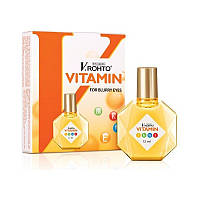 Капли для глаз с витаминами и минералами, глазные капли V.Rohto Vitamin 12ml