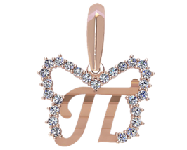 Кулон Підвіс на браслет жіночий Буква