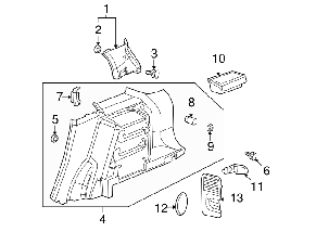 Кліпс внутрішнього оздоблення на Опель, фото 2