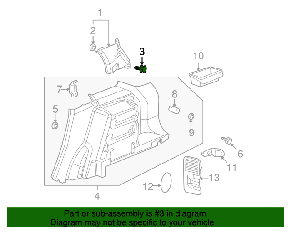 Кліпс внутрішнього оздоблення на Опель, фото 3
