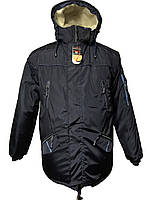 Чоловіча зимова тепла куртка, пуховик, парка на овчині