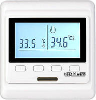 Терморегулятор GRAND MEYER HW-500 програмований для теплої підлоги, датчик температури підлоги, термостат Гренд